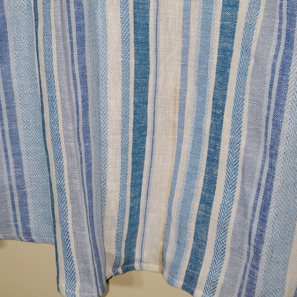 Marissa Olivia Summer Stripe Midi Skirt NWOT L - Picture 7 of 10